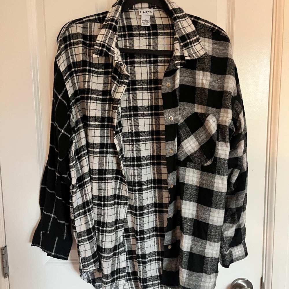 Rue21 color block flannel